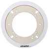 rv toilets adapters dometic toilet floor flange adapter kit - 2 bolt to 4 white