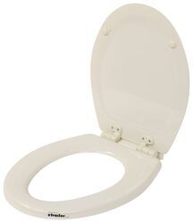 Replacement Wooden Toilet Seat with Slow Close Lid for Dometic Part-Timer RV Toilets - Tan - DOM23FR