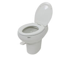 Dometic 510 Full-Timer RV Toilet - Standard Height - Elongated Seat - White Ceramic - DOM29FR
