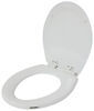 rv toilets replacement wooden toilet seat with slow close lid for dometic part-timer - white