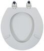 Replacement Wooden Toilet Seat and Lid for Dometic Full-Timer RV and Sealand Toilets - White Seat Assembly DOM85FR
