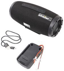 RV Bluetooth Portable Speaker - 2 USB Ports - 20W - Black - DR65FR