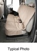 bench seat canine covers semi-custom protector for rear seats with headrests - charcoal black