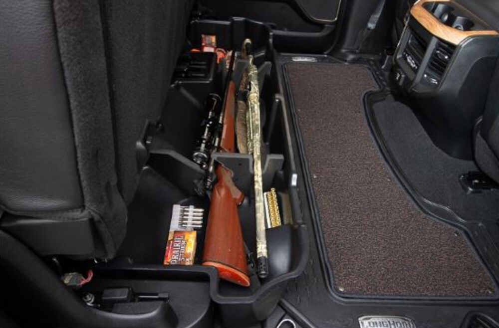 2021 Ram 1500 DuHa Truck Storage Box and Gun Case Under Rear Seat