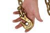 grab hooks durabilt transport chain with and slip - 5/16 inch 12' long 4 700 lbs