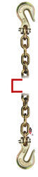 Durabilt Transport Chain with Grab Hooks - 1/2" Chain - 20' Long - 11,300 lbs - DU57MR