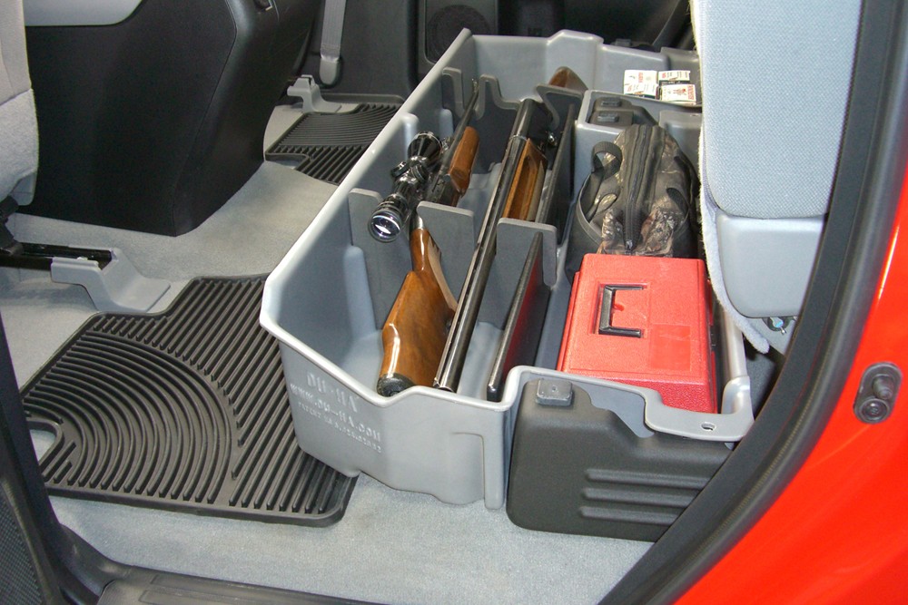 2015 Jeep Wrangler Unlimited Du-Ha Truck Storage Box and Gun Case - Under  Rear Seat - Black