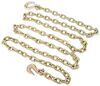 durabilt transport chain with grab and slip hooks - 3/8 inch 14' long 6 600 lbs