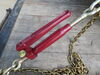 0  ratchet chain binder 5/16 - 3/8 inch links durabilt w/ folding handle for to 8 800 lbs