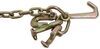durabilt transport chain with cluster hooks - 5/16 inch 6' long 4 700 lbs