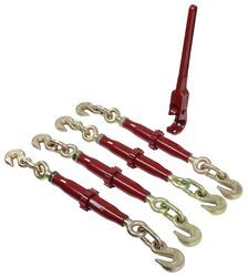 Durabilt Ratchet Chain Binder Set w/ Removable Handle for 5/16" to 3/8" Chain - 7,300 lbs - DU97GR