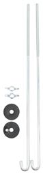 Deka Universal Battery Hold-Down Bolts - J-Type - 12" Long x 1/4" Diameter - Qty 2 - DW00244