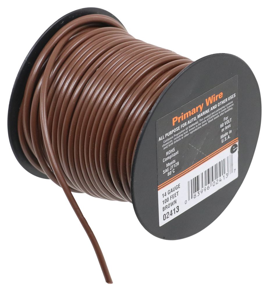 14-Gauge Black Low-Voltage RV GPT Primary Copper Wire - 25 ft.