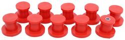 Protective Stud Caps for Deka Overmolded Battery Cable Harness Assembly - Red - Qty 10 - DW04892