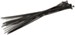 Deka Cable Ties Kit - UV-Resistant - Black - 50 lb Tensile Strength - 14" Long - Qty 25