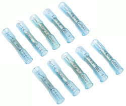 Deka Heat Shrink Butt Connector - 16-14 Gauge - Nylon Insulation - Blue - Qty 10 - DW05744-10