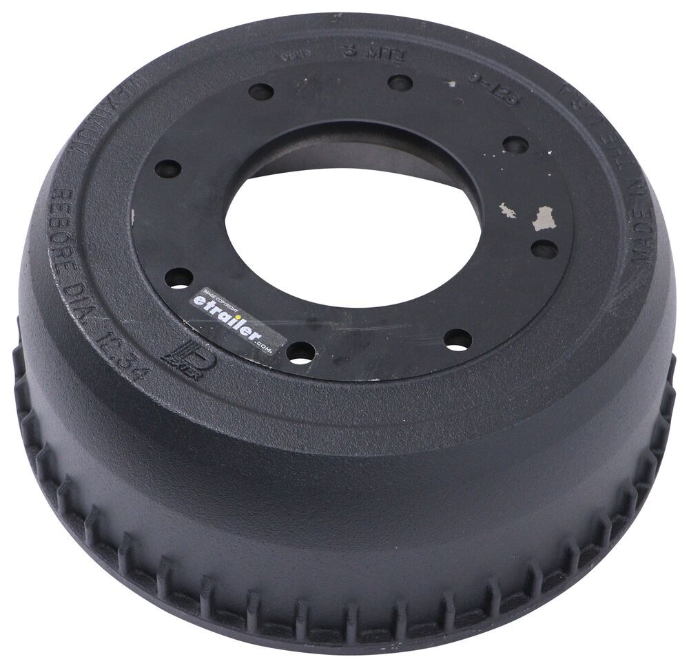 Dexter Trailer Brake Drum for 9,000-lb to 10,000-lb Axles - 12-1/4" - 8 on 6-1/2 - Non-ABS - DX64FR