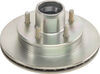 dexter trailer hubs and drums hub with integrated rotor for 4200 lbs axles 9-3/4 inch hub-and-rotor assembly - 5 on 4-1/2 zinc 4 200