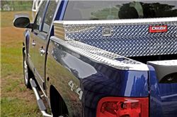 DeeZee Brite-Tread Wrap Side Bed Caps with Stake Pocket Holes - Silver - DZ11986