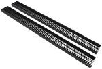DeeZee Rough Step Running Boards w/ Custom Installation Kit - 7" Wide - Aluminum - Black