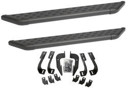 DeeZee NXt Running Boards with Custom Installation Kit - 6" Wide - Aluminum - Black Powder Coat