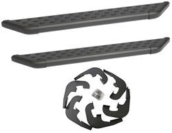 DeeZee NXt Running Boards with Custom Installation Kit - 6" Wide - Aluminum - Black Powder Coat