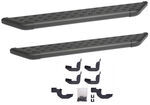 DeeZee NXt Running Boards with Custom Installation Kit - 6" Wide - Aluminum - Black Powder Coat