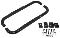 DeeZee Nerf Bars - 3" Round - Black - Cab Length