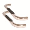 polished finish stainless steel deezee nerf bars - 3 inch round cab length