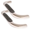 polished finish stainless steel deezee nerf bars - 4 inch oval cab length