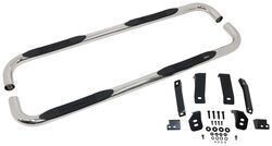 DeeZee Nerf Bars - 3" Round - Polished Stainless - Cab Length