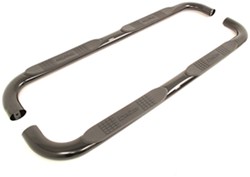 DeeZee Nerf Bars - 4" Oval - Black - Cab Length