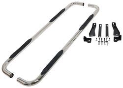 DeeZee Nerf Bars - 3" Round - Polished Stainless - Cab Length