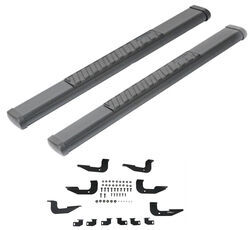 DeeZee Oval Tube Steps w Custom Installation Kit - 6" Wide - Black Powder Coated Steel