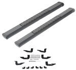 DeeZee Oval Tube Steps w Custom Installation Kit - 6" Wide - Black Powder Coated Steel