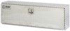 medium capacity 48 inch long deezee specialty series truck bed tool box - topsider style aluminum 5.33 cu ft silver