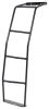 rear of vehicle door ladders deezee ladder for toyota fj cruiser - black powder coated steel