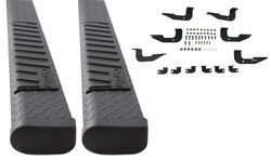 DeeZee Oval Tube Steps w Custom Installation Kit - 6" Wide - Black-Tread Aluminum