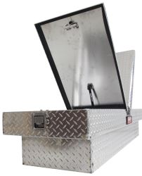 DeeZee Red Label Truck Bed Tool Box - Gull-Wing, Crossover Style - Aluminum - 8.4 Cu Ft - Silver - DZ8370