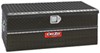medium capacity 37 inch long deezee red label truck bed tool box - utility chest style aluminum 6.4 cu ft black