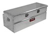 chest tool box medium capacity deezee red label truck bed - utility style aluminum 8 cu ft silver
