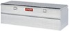 large capacity deezee red label 5th wheel toolbox - wide utility chest style aluminum 14.9 cu ft silver
