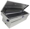 crossover tool box lid style - standard profile deezee blue label truck bed aluminum 12.8 cu ft silver