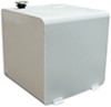 medium capacity 24 inch long deezee specialty series truck bed transfer tank - square steel 55 gallon white