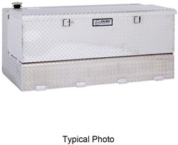 DeeZee Specialty Series Transfer Tank/Tool Box Combo - Aluminum - 111 Gallon - Silver