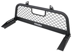 DeeZee Custom Headache Rack - Mesh Screen - Aluminum - Textured Black Powder Coat