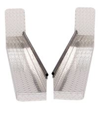 DeeZee Brite-Tread Running Boards - 6" Wide - Aluminum Tread Plate - Cab Length