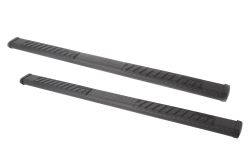 DeeZee Oval Tube Steps w Custom Installation Kit - 6" Wide - Black-Tread Aluminum