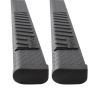 nerf bars diamond plate pattern deezee oval tube steps w custom installation kit - 6 inch wide black-tread aluminum