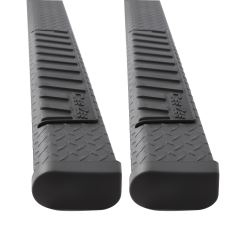 DeeZee Oval Tube Steps w Custom Installation Kit - 6" Wide - Black-Tread Aluminum